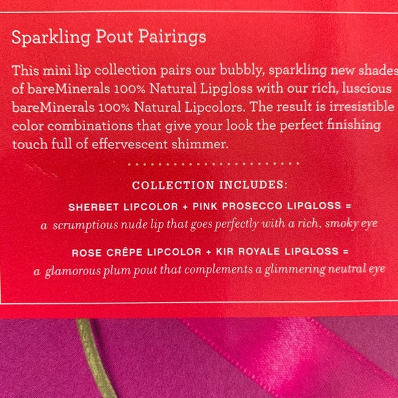 🌺SOLD🌺 Bare Minerals Sweet Sparkers Lipglosses - Picture 3 of 3